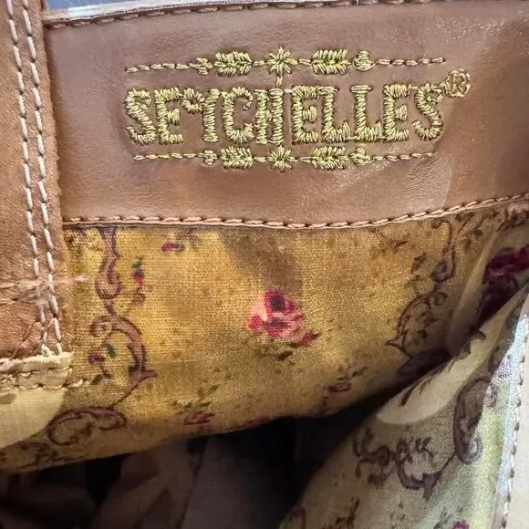 Anthropologie Seychelles Floral Embroidered Western Boots Womens 8.5 Leather - Picture 7 of 8